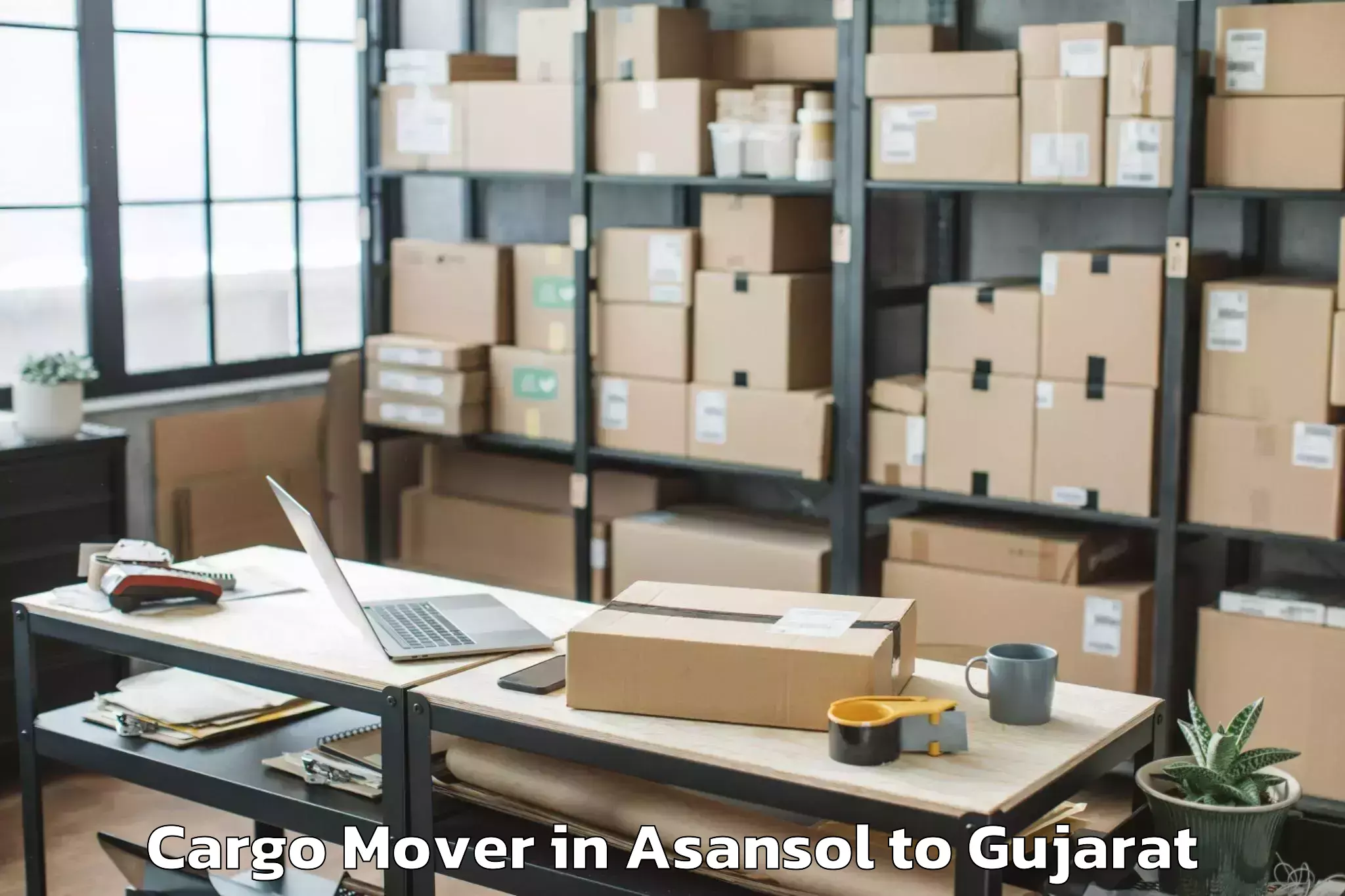 Asansol to Wankaner Cargo Mover Booking